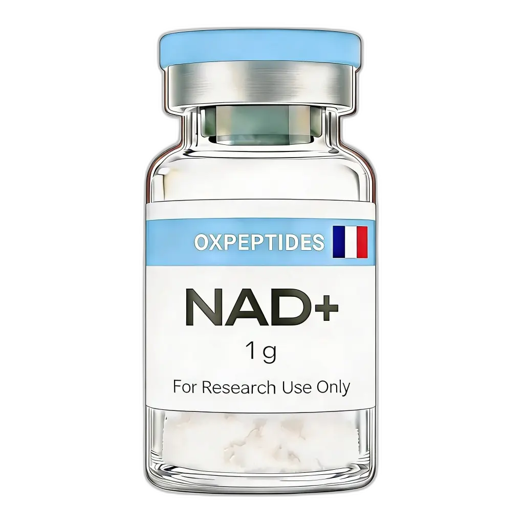 NAD+ — flacon de peptide lyophilisé grade recherche
